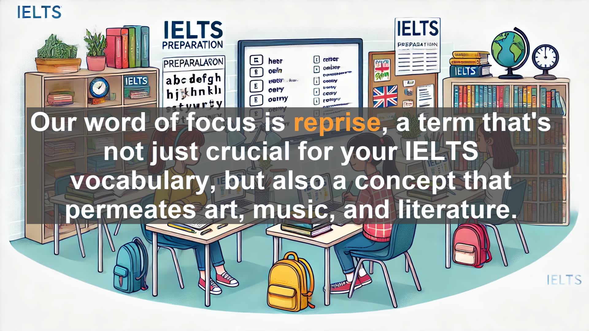 'Video thumbnail for 2000 Must Know IELTS 9.0 Vocabulary - Understanding 'Reprise': A Key IELTS Vocabulary Word'