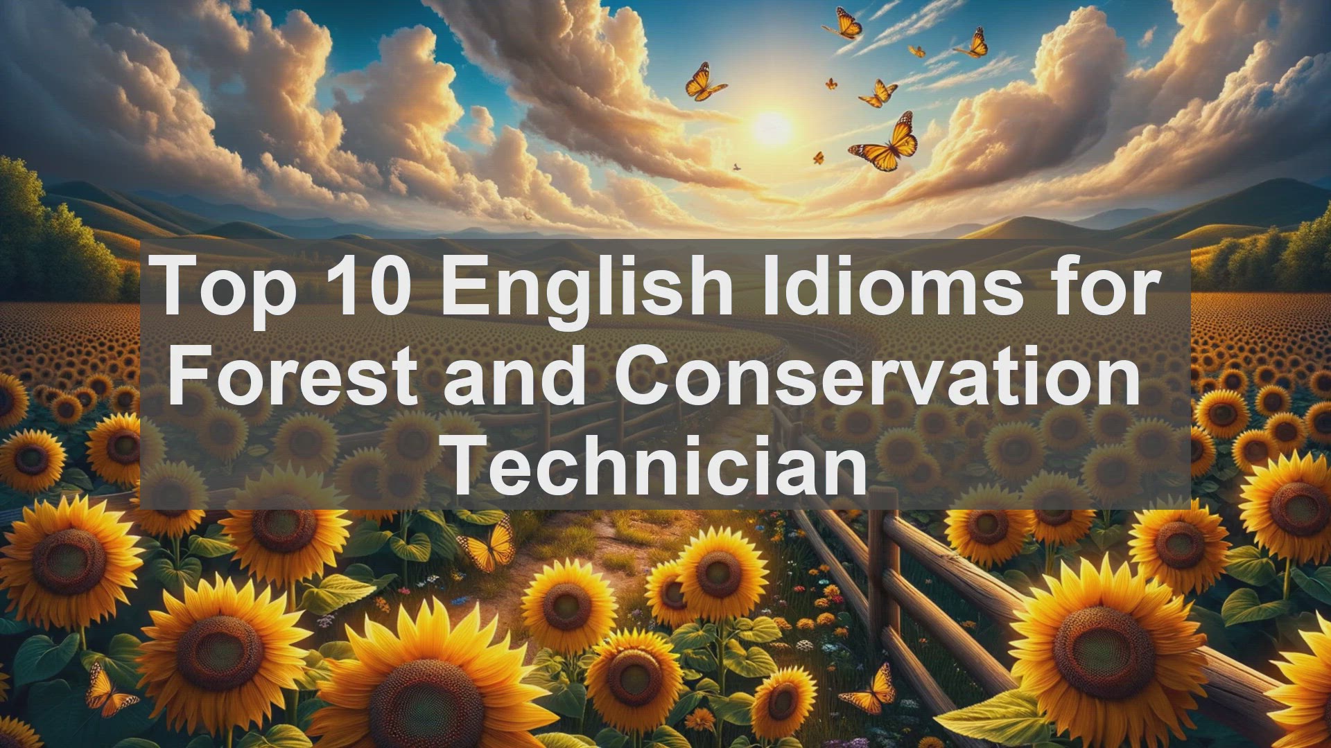 'Video thumbnail for Top 10 English Idioms for Forest and Conservation Technician'