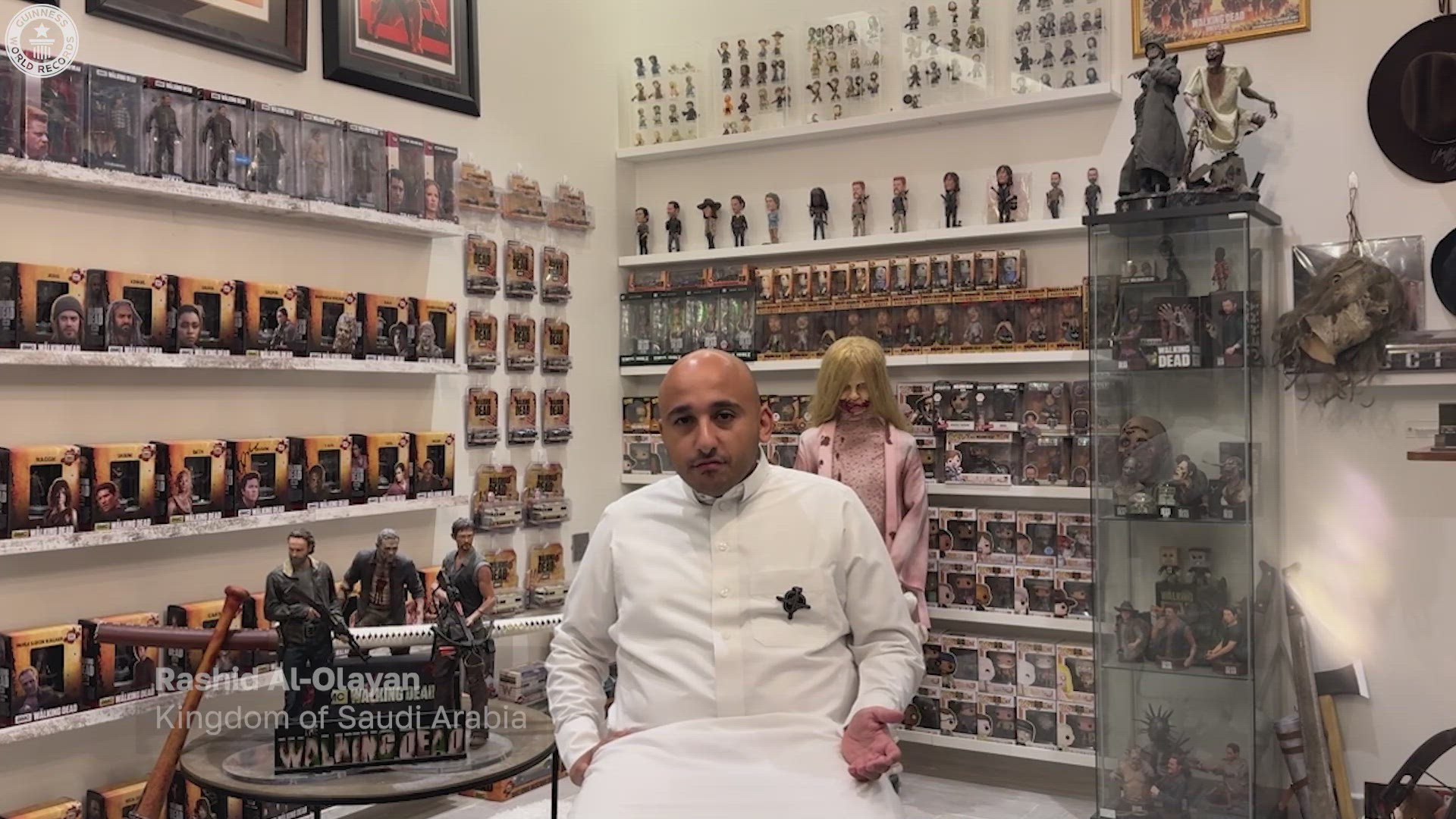 'Video thumbnail for Largest collection of The Walking Dead memorabilia'