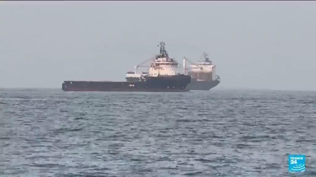 Video thumbnail for Evacuation of sailors stuck in Gulf likely to take weeks