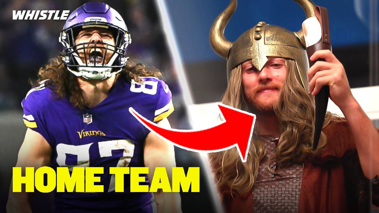 Video thumbnail for NFL Star TJ Hockenson As A Real Life VIKING!