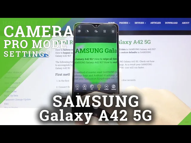 Video thumbnail for How to Use Camera Pro Mode in Samsung Galaxy A42 5G - Enable Advanced Camera Features