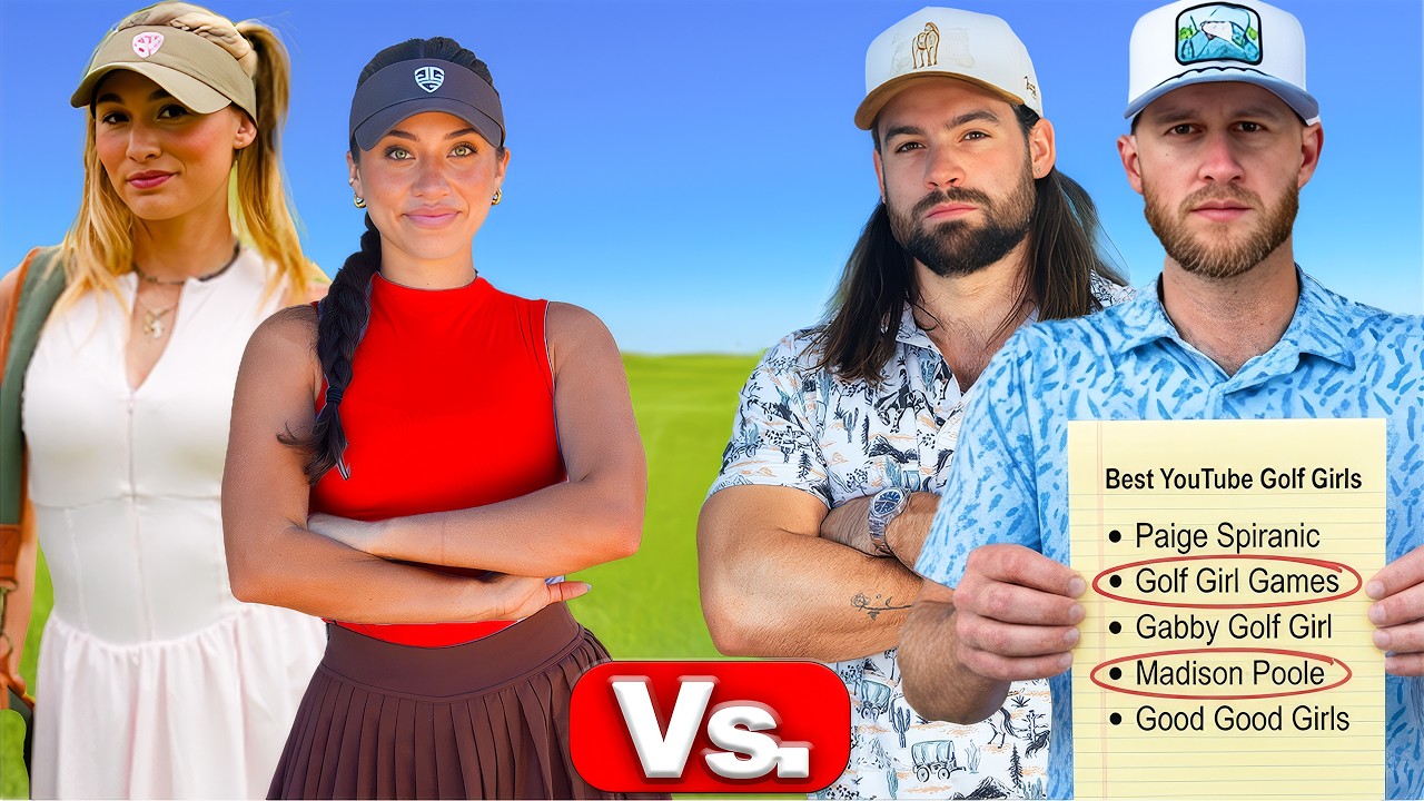 Video thumbnail for We Challenged the BEST FEMALE golfers on Youtube...