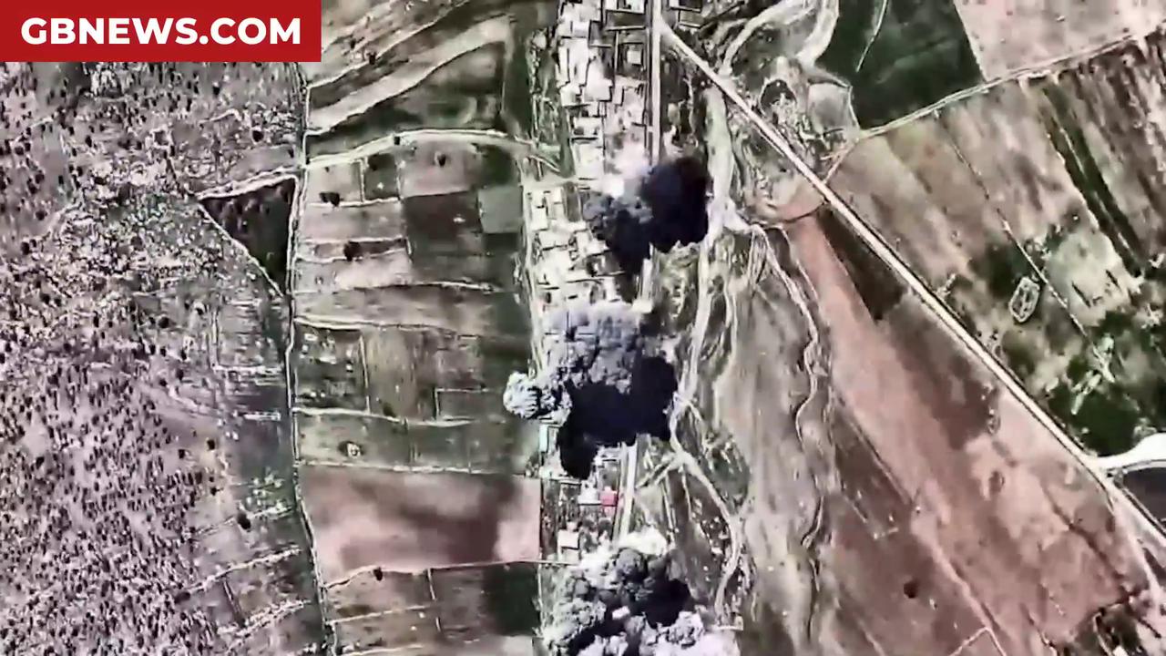 Video thumbnail for Watch moment massive clouds of smoke billow into sky after Israel blitzes ballistic missile storage site in Iran