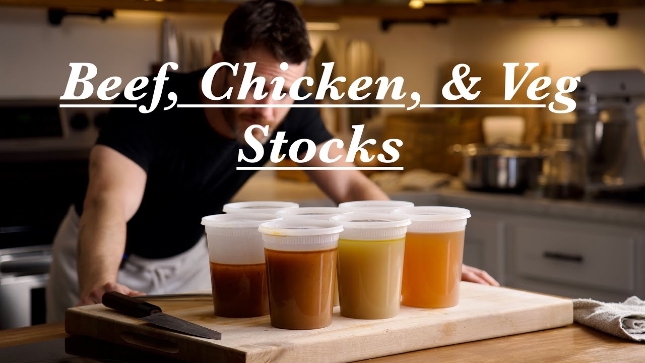 Video thumbnail for How to Make Beef, Chicken, and Vegetable Stock