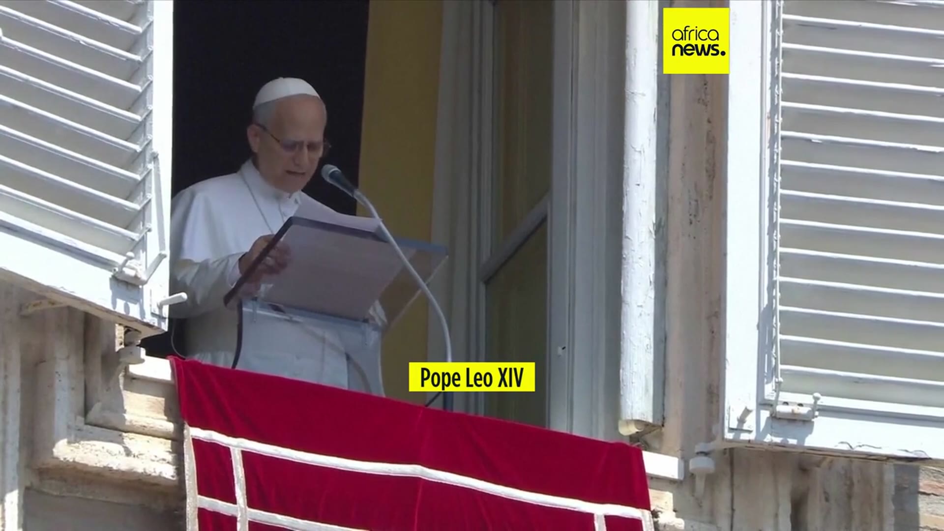 'Video thumbnail for Pope Leo urges end to violence in Haiti'