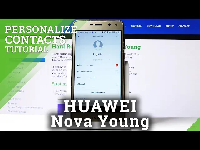 Video thumbnail for How to Personalize Contact Profile in HUAWEI Nova Young – Add Photo to Contact