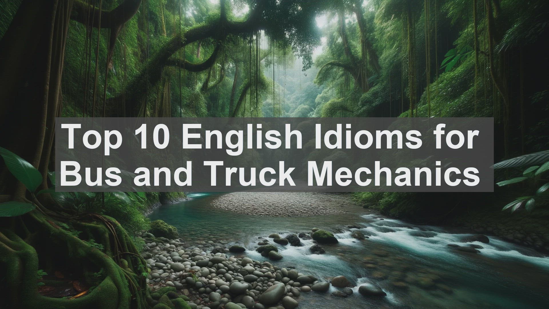 'Video thumbnail for Top 10 English Idioms for Bus and Truck Mechanics'