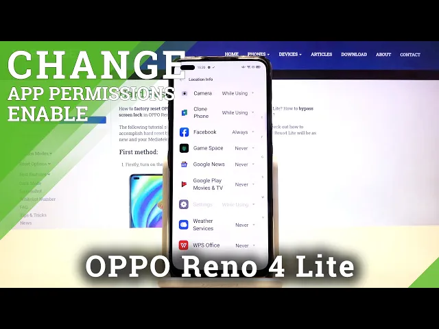 Video thumbnail for OPPO Reno 4 Lite and Apps Settings - How to Manage App Permissions