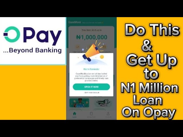 Video thumbnail for How Can I Borrow Money from Opay? | See How to Get a Loan from Opay App Fast✅