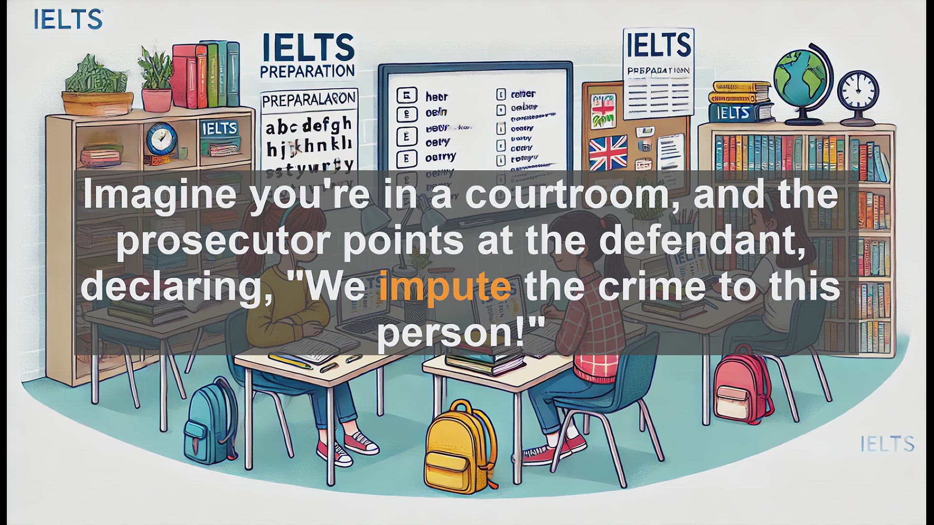 'Video thumbnail for 5000 Must Know IELTS 8.0 Vocabulary - Understanding 'Impute': Boost Your IELTS Score with Advanced Vocabulary'