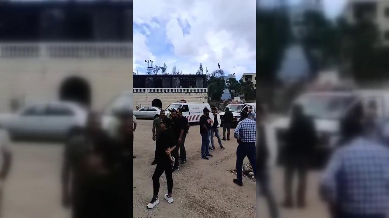 Video thumbnail for Lebanon: Nabatieh Residents Enter Areas Hit By Israeli Strikes.