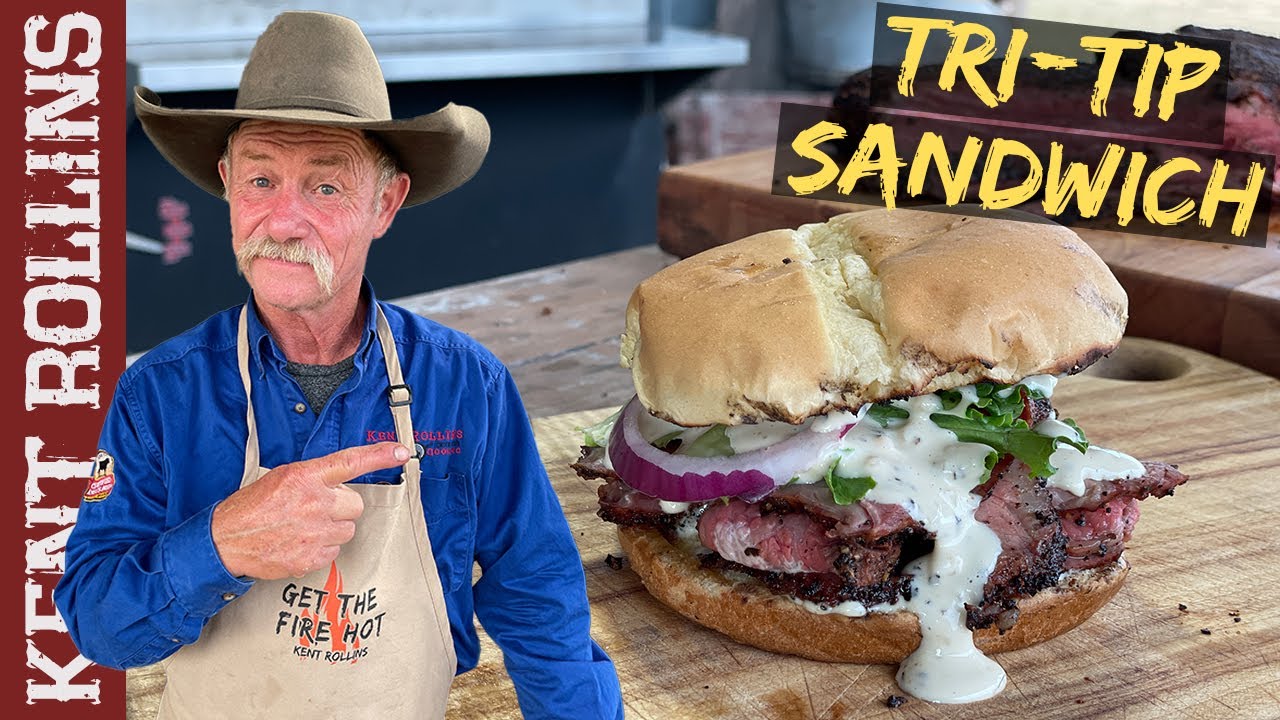 'Video thumbnail for Smoked Tri Tip | Best Tri Tip Steak Sandwich'