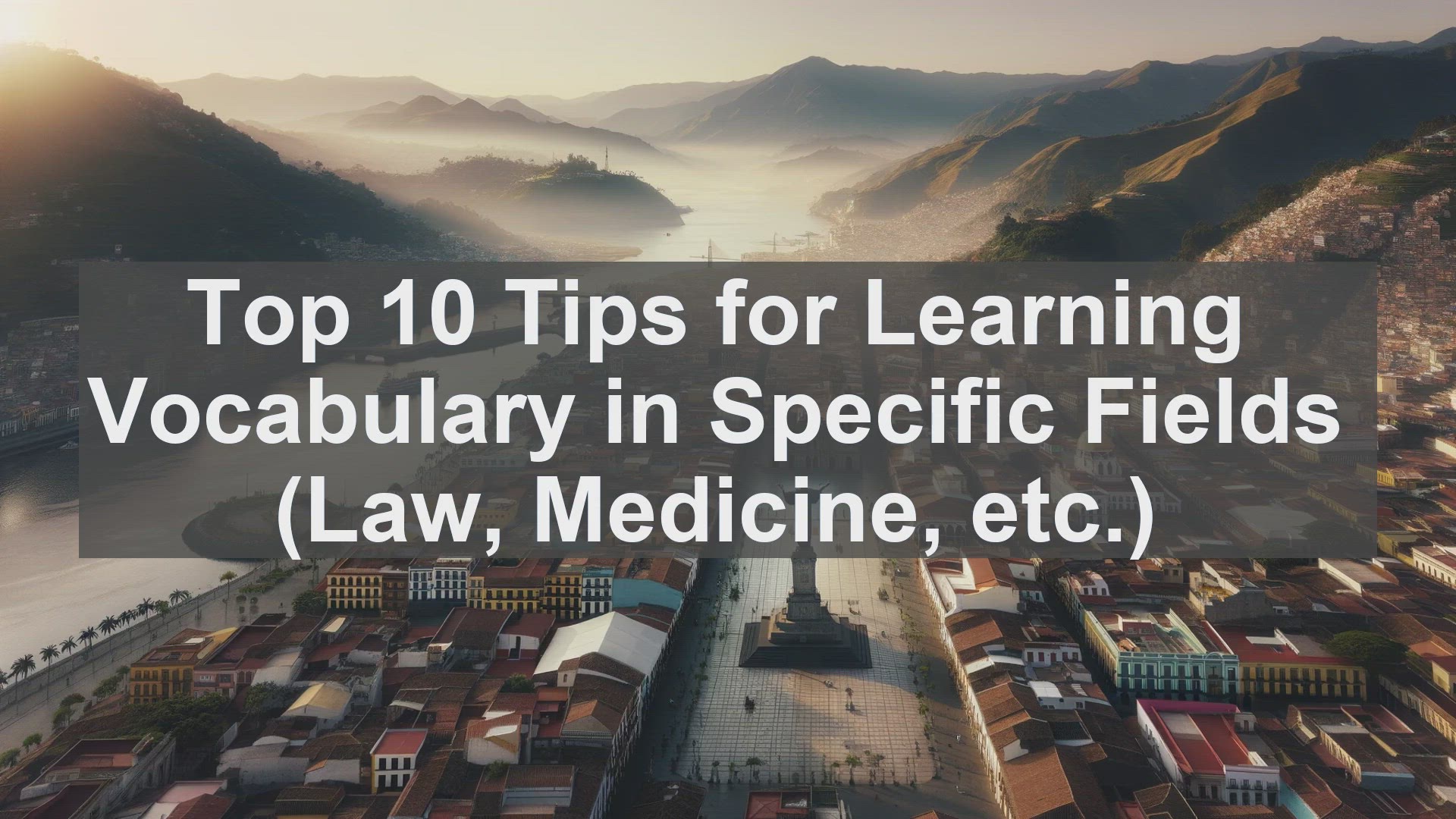 'Video thumbnail for Top 10 Tips for Learning Vocabulary in Specific Fields Law Medicine etc'