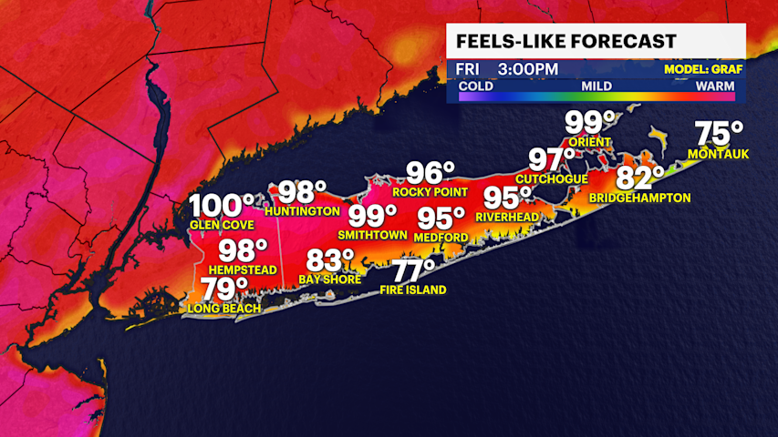 Video thumbnail for HEAT ALERT: Near 100-degree heat index with pop-up rain chances into weekend