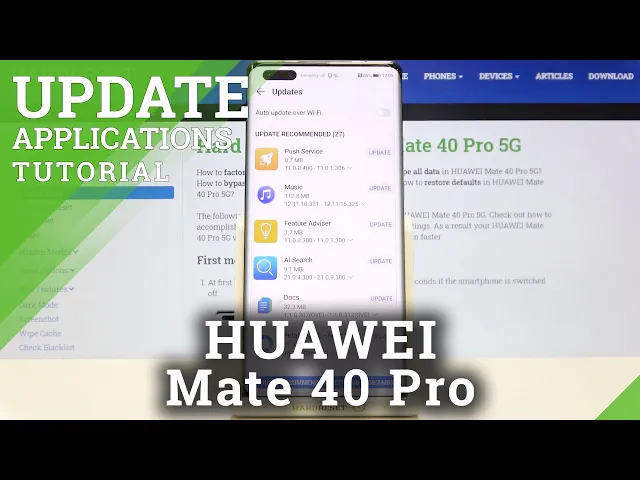 Video thumbnail for How to Update Apps on Huawei Mate 40 Pro - Download & Install Updates