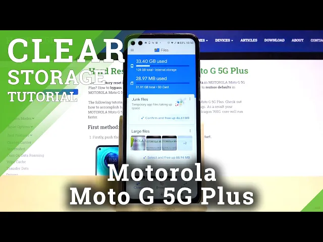 Video thumbnail for How to Free Up Space on Motorola Moto G 5G Plus - Clean Storage