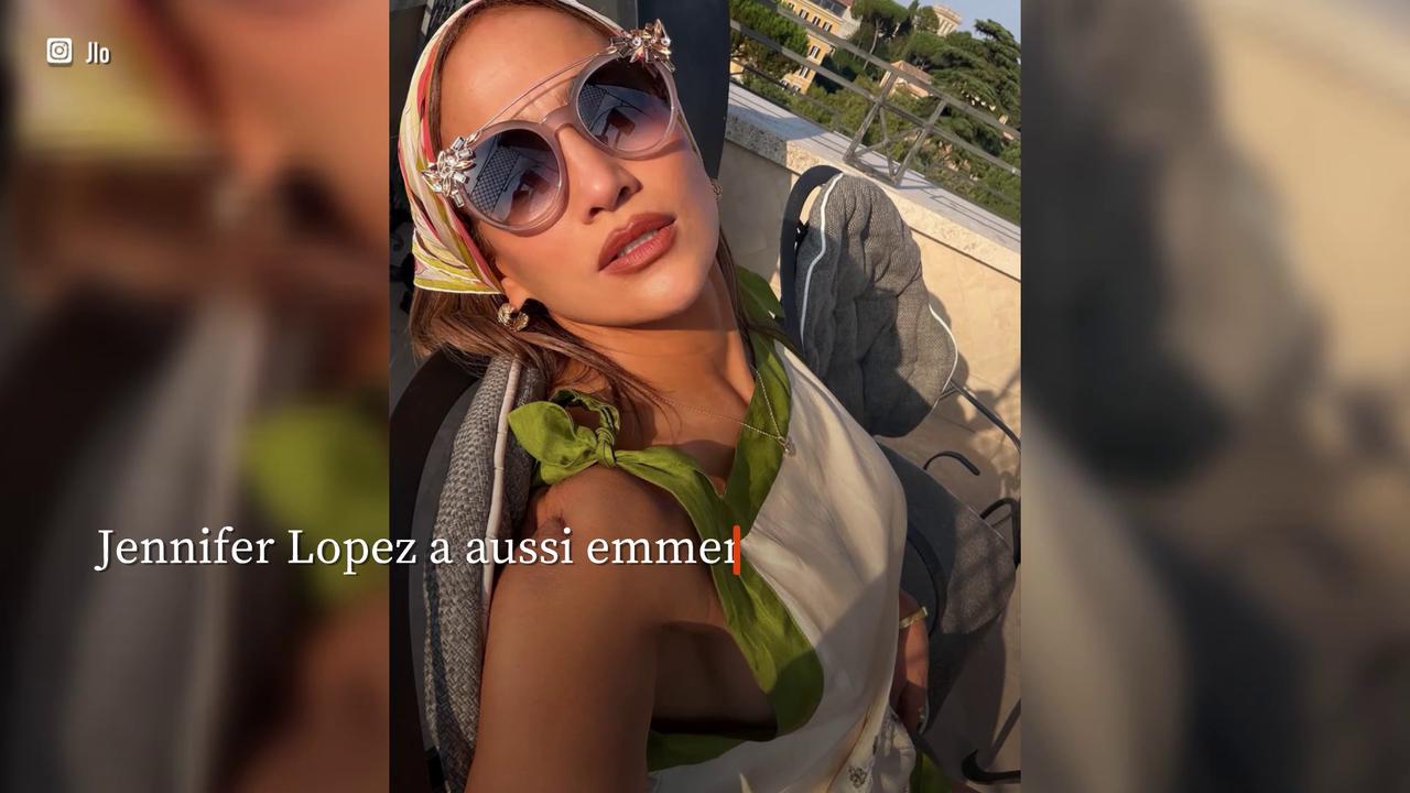 Video thumbnail for Jennifer Lopez et ses jumeaux ont bouclé leur virée en Italie avec une escale Venise.
