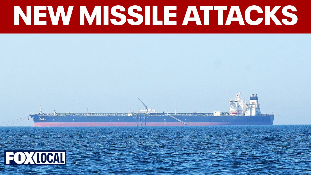 Video thumbnail for Iran launches new missile attacks on Kuwait and Bahrain as ceasefire wavers