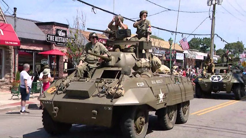 Video thumbnail for Massapequa Park celebrates Independence Day with Armor Parade