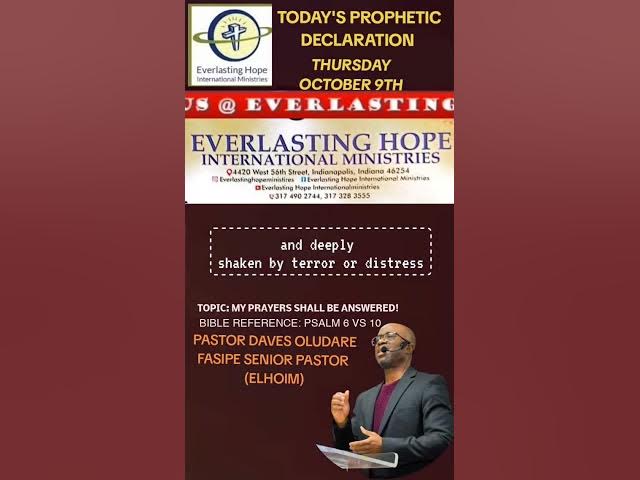 Video thumbnail for PROPHETIC DECLARATION