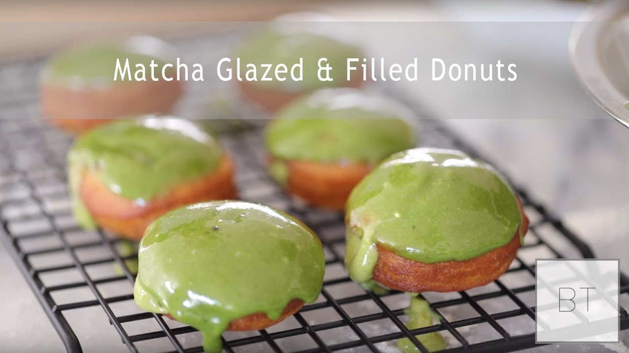 Video thumbnail for Matcha Glazed & Filled Donuts