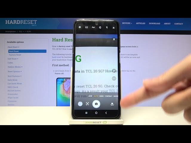 Video thumbnail for TCL 20 5G – Open Camera Settings / Change Aspect Ratio