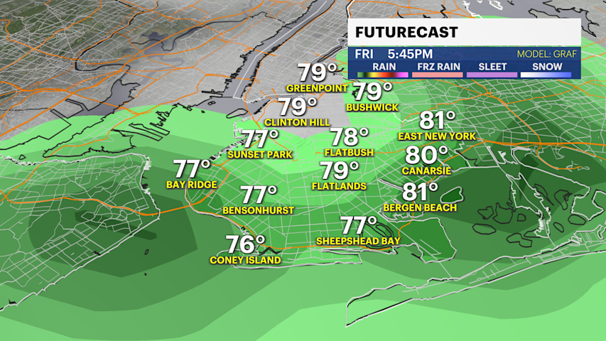 Video thumbnail for Summer-like Friday gives way to cooler temperatures in Brooklyn