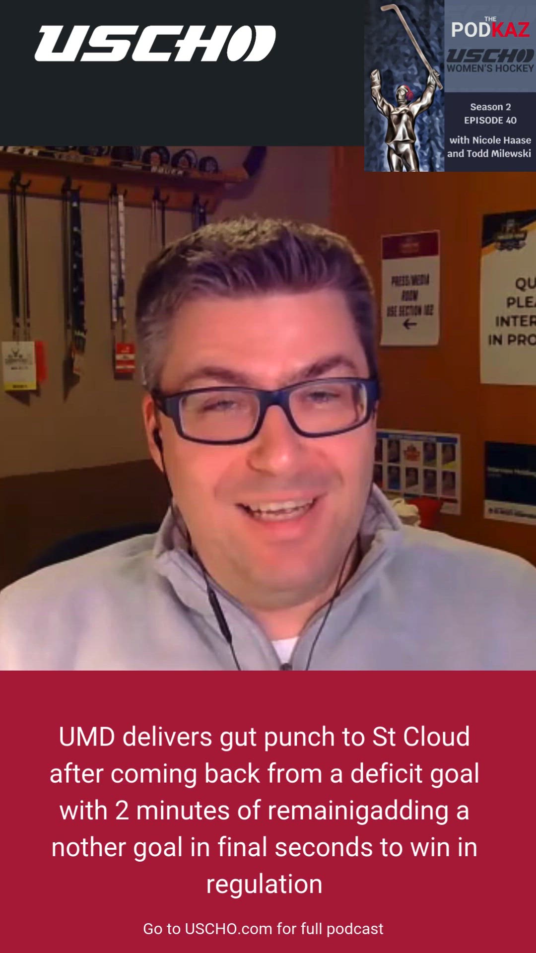 Video thumbnail for UMD issues gut punch to St Cloud Women's hockey scoring 2 late in regulation for win