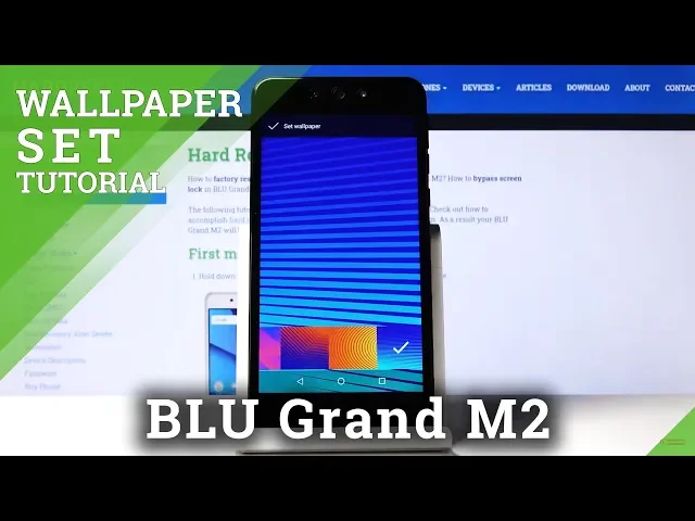 Video thumbnail for How to Change Wallpaper in BLU Grand M2 – Set Up Lock & Home Screen