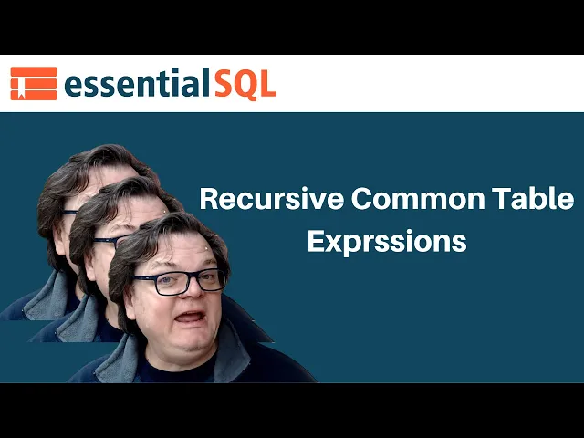 Video thumbnail for Our Most Power Query Yet!  Recursive CTE's (Common Table Expressions) | Essential SQL