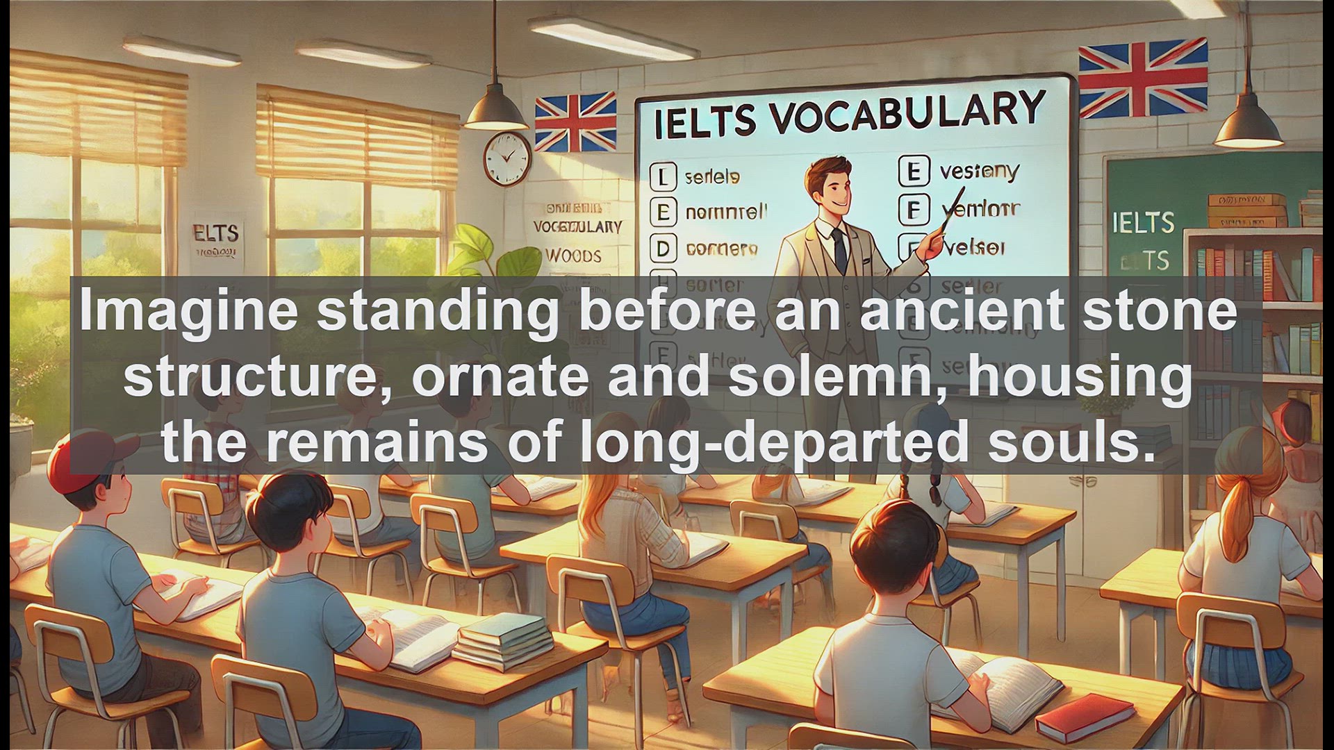 'Video thumbnail for 2000 Must Know IELTS 9.0 Vocabulary - Sepulcher: Mastering Advanced Vocabulary for IELTS Success'
