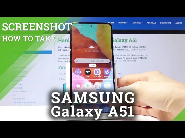 Video thumbnail for How to Take Screenshot in Samsung Galaxy A51 – Save screen