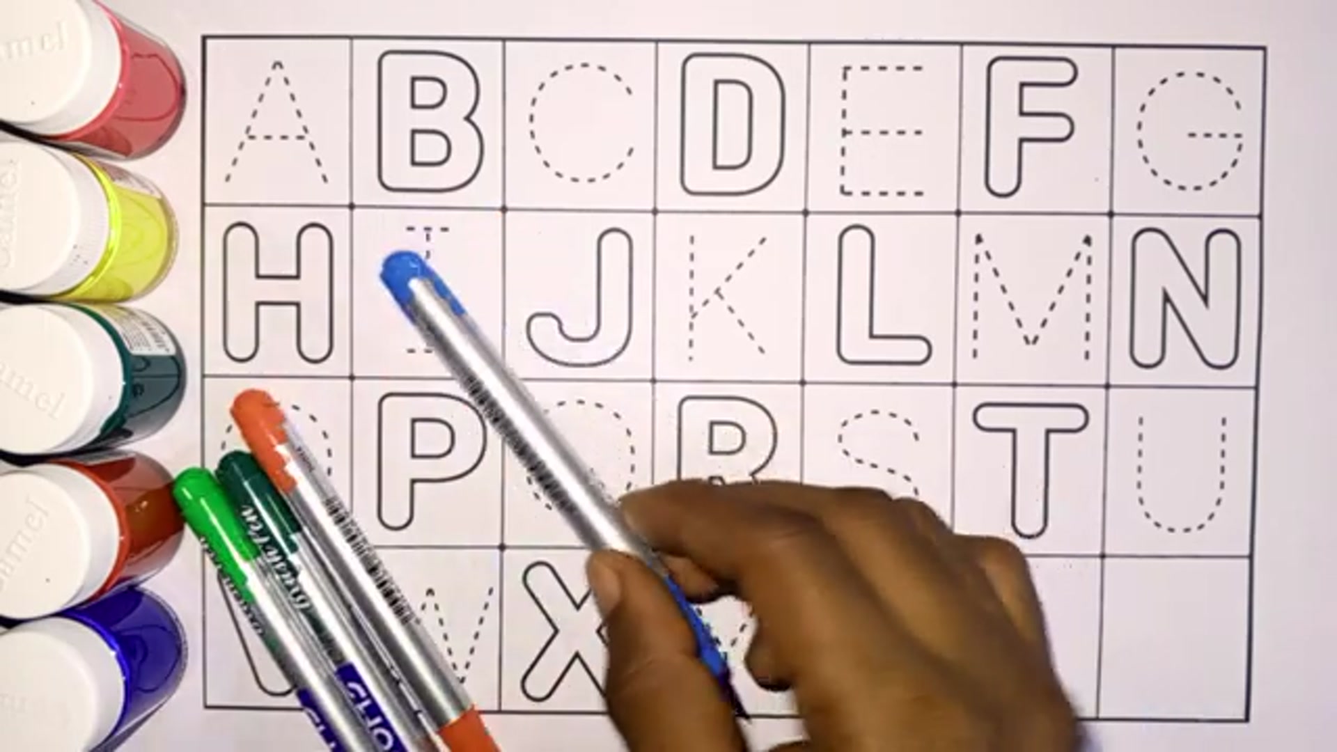 Video thumbnail for Abcd Drawing | A For Apple B For Ball | Kids learn A To Z Alphabet | Alphabet Song