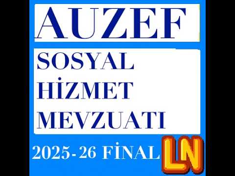 Video thumbnail for Sosyal Hizmet Mevzuatı 2025-2026 Final Soruları