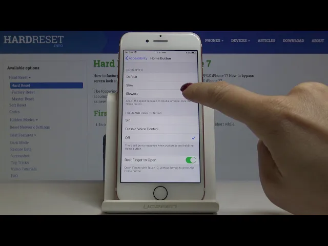 Video thumbnail for How to Change Home Button Speed in APPLE iPhone 7 – Adjust Button Click Speed