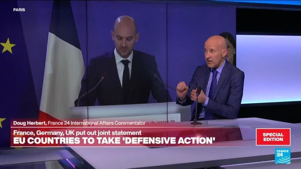 Video thumbnail for Europe "scrambles" to find a united voice over Middle East conflict