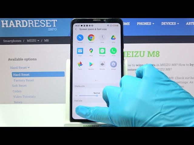 Video thumbnail for How to Manage Text Settings on MEIZU M8 – Font Size