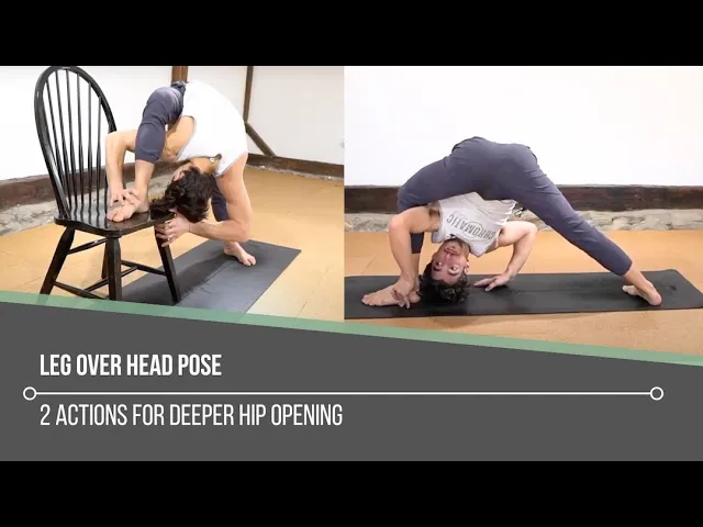 Video thumbnail for Leg Over Head Pose: 2 Actions For Deeper Hip Opening