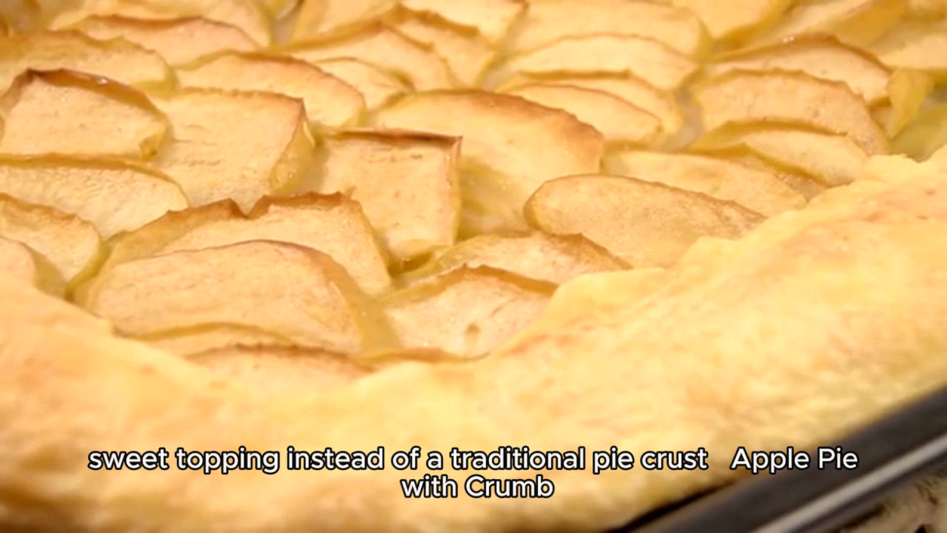 Video thumbnail for apple pie crumb topping recipe