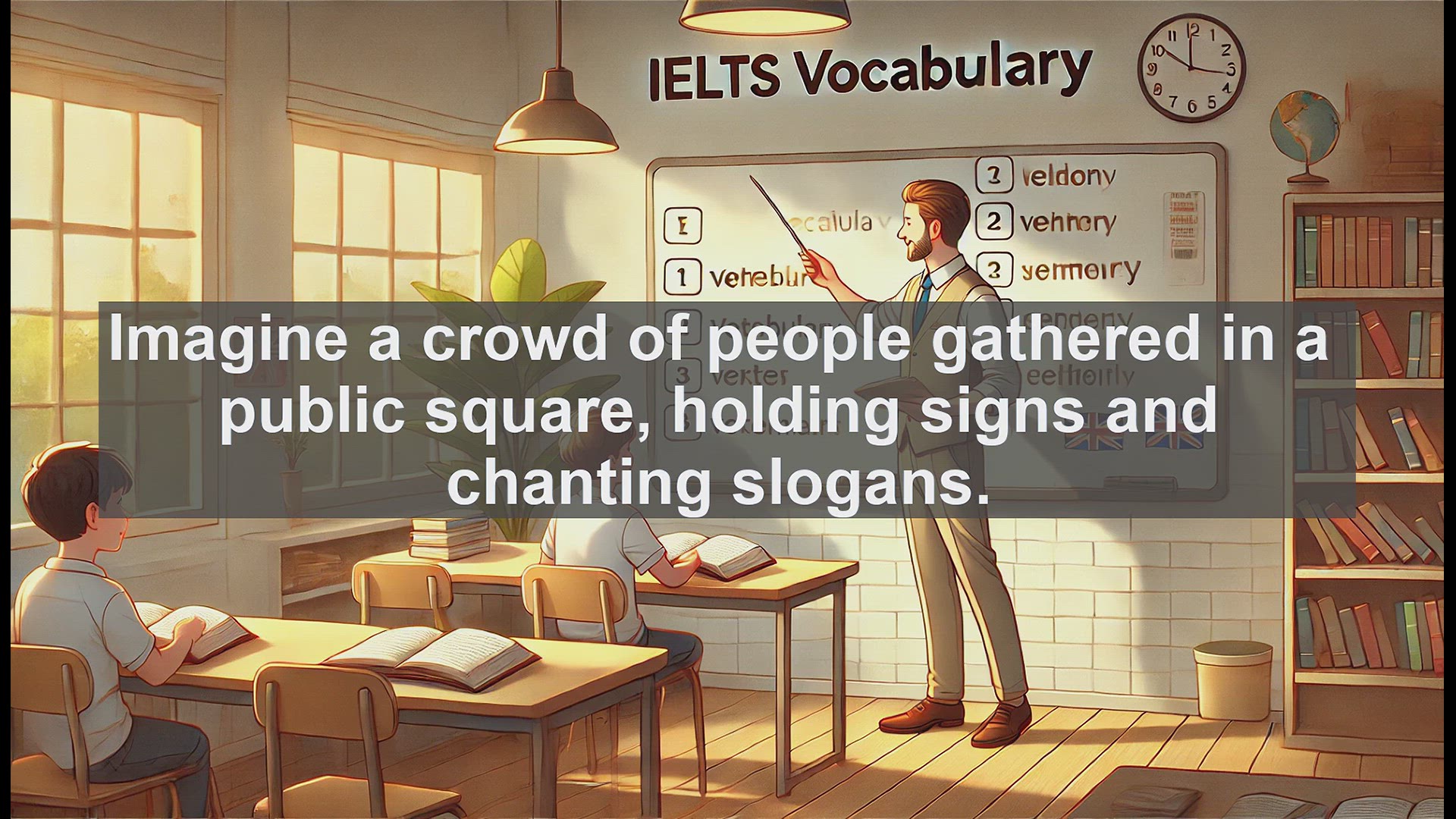 'Video thumbnail for 5000 Must Know IELTS 8.0 Vocabulary - Understanding 'Demonstrator': Boost Your IELTS Vocabulary'