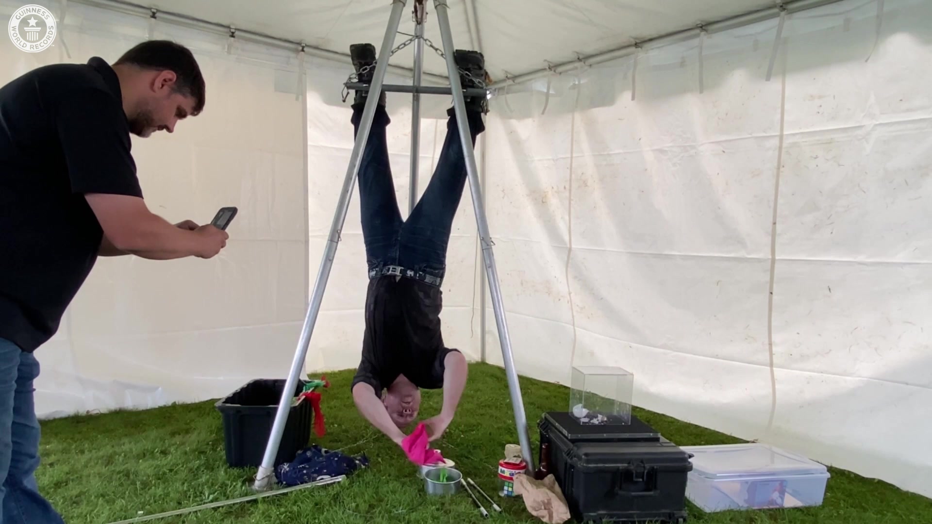 'Video thumbnail for Most magic tricks performed blindfolded in one minute'