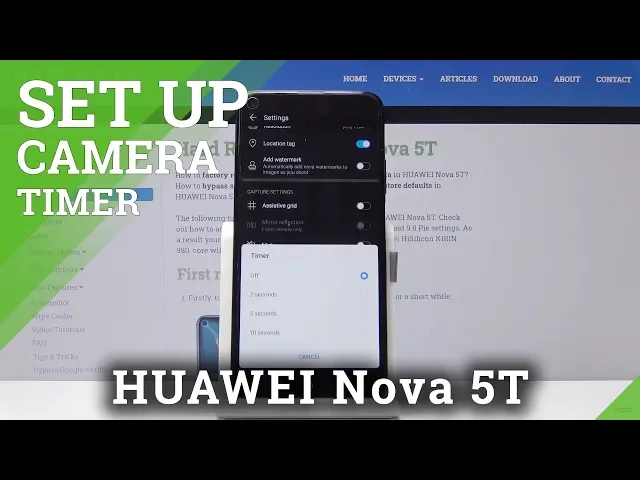 Video thumbnail for How to Set Up Camera Timer in HUAWEI Nova 5T