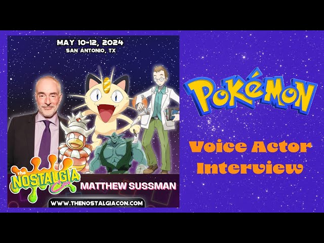Video thumbnail for Matthew Sussman, The Original Pokémon Voice of Meowth Does the 5 Question Interview at Nostalgia Con