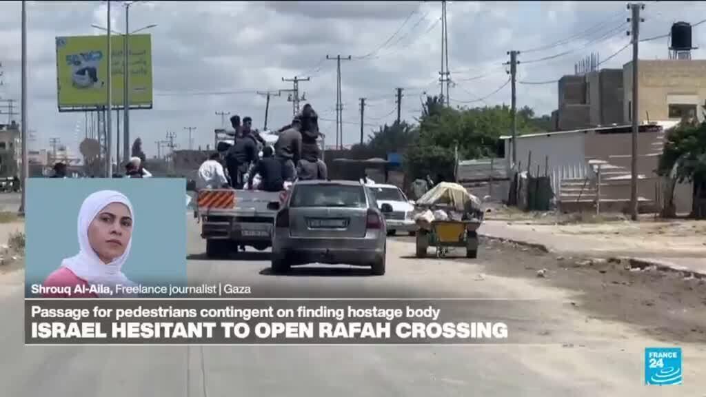 Video thumbnail for Israel agrees to reopen Rafah crossing only for Gaza pedestrians