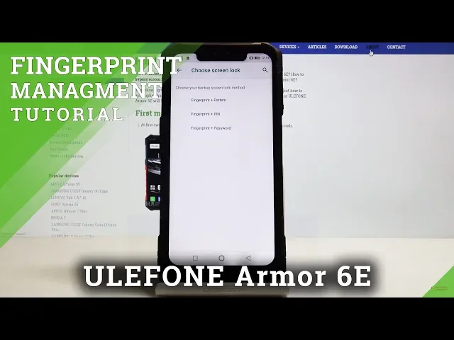Video thumbnail for How to Set Up Fingerprint in ULEFONE Armor 6E – Add Fingerprint