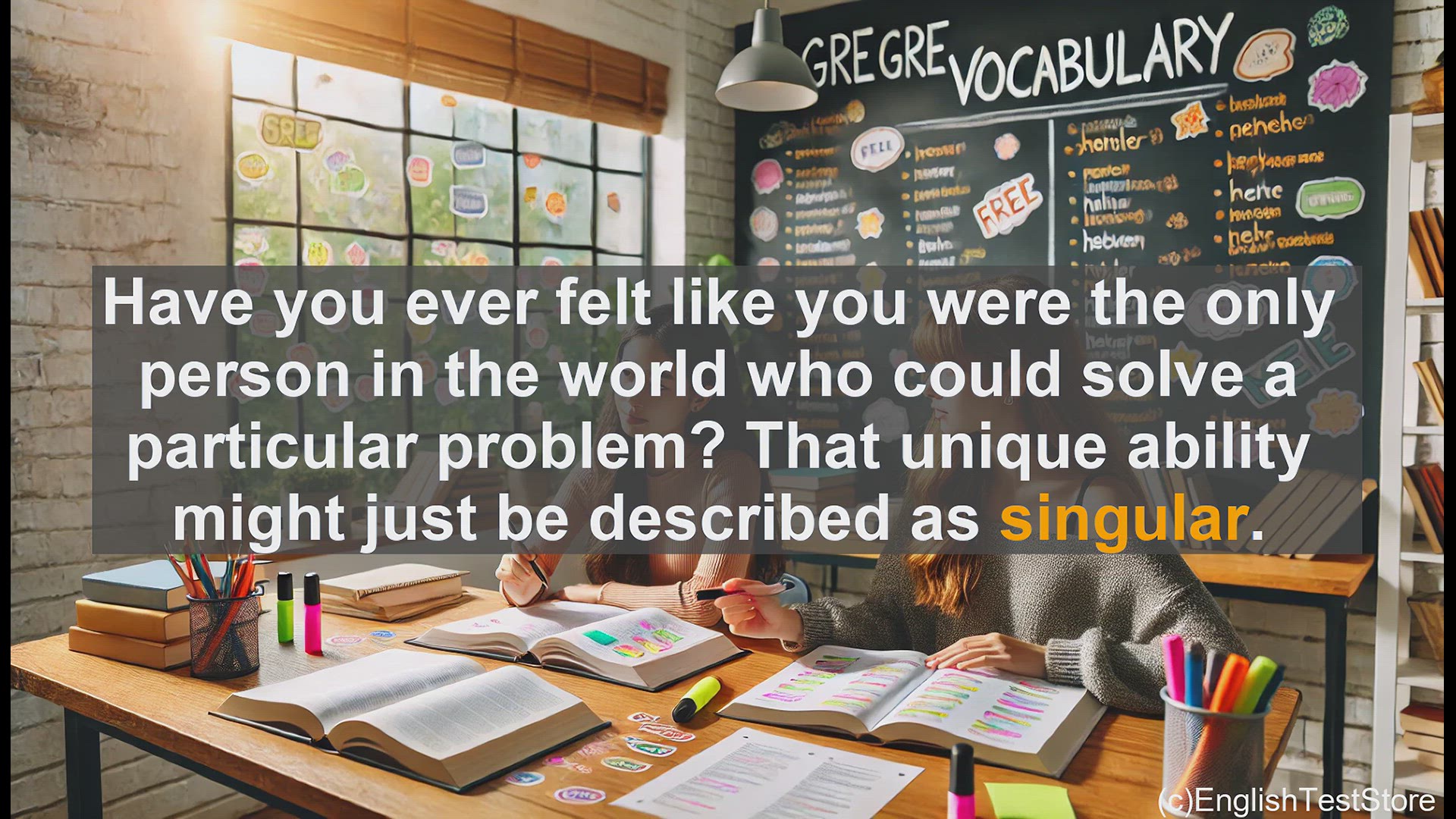 'Video thumbnail for GRE Vocabulary Lesson: Exploring the Versatile Word 'Singular''