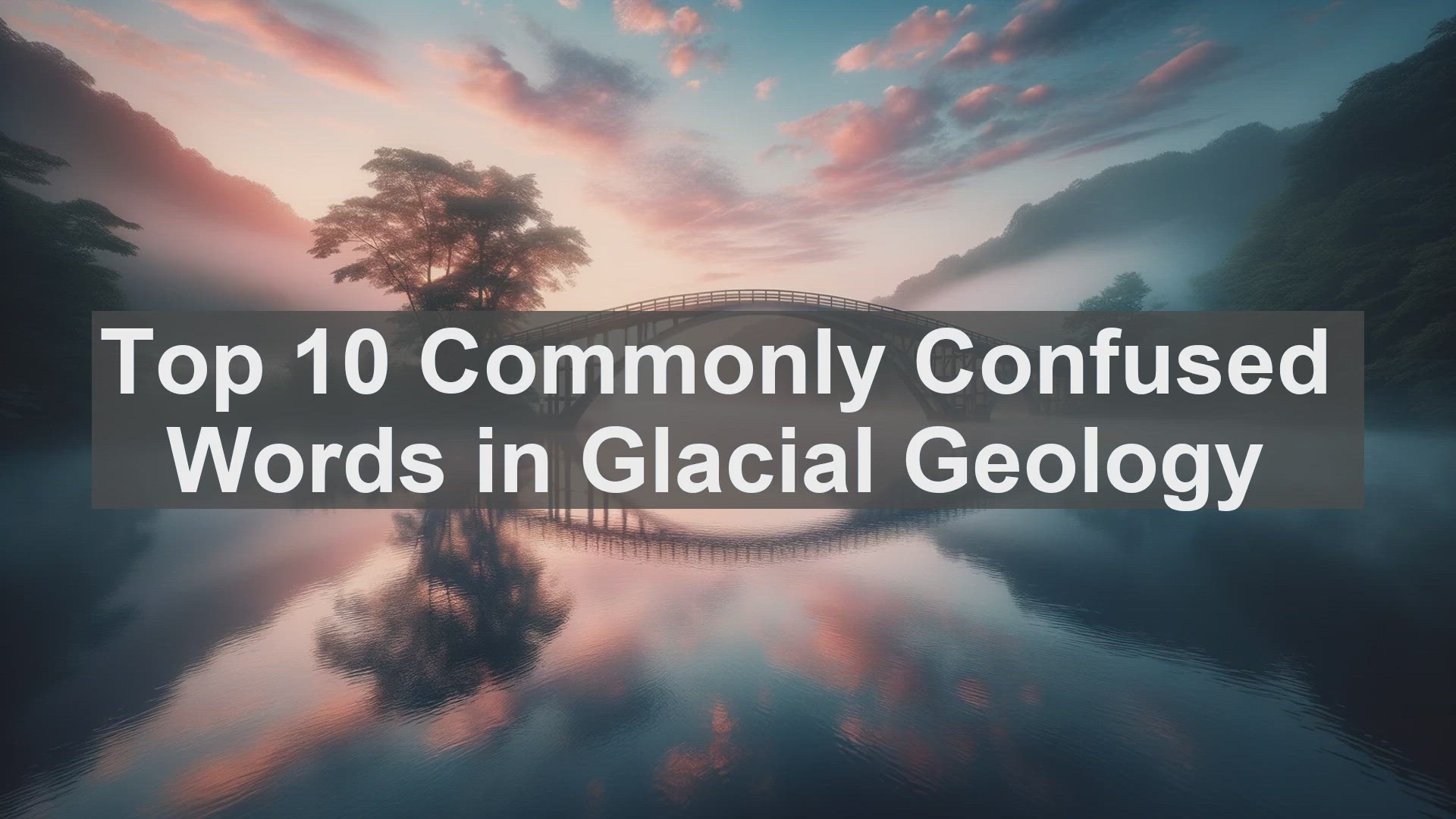 'Video thumbnail for Top 10 Commonly Confused Words in Glacial Geology'