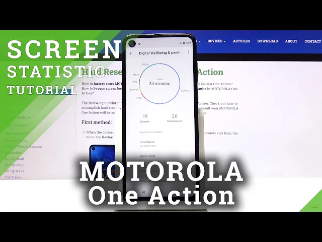 Video thumbnail for How to Check Total Screen Time in Motorola One Action – Application Time Statistics