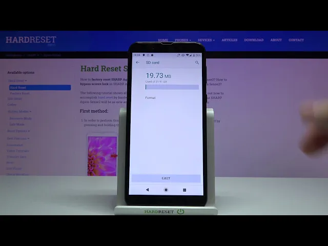 Video thumbnail for How to Format SD Card in Sharp Aquos Sense2 – Erase Data From SD Card